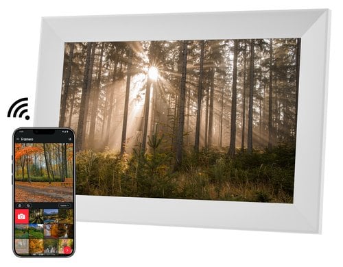 COCON Digitaler Bilderrahmen 10.1 weiss 32GB, 800*1280IPS, 2.4GHzWifi, FRAMEO APP