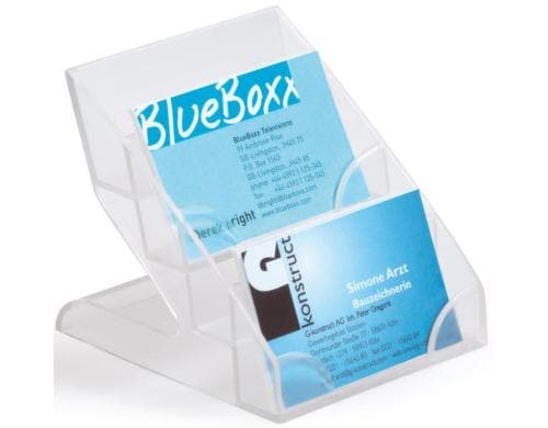 Durable Visitenkartenhalter Business Displ. 4 Stufen für 240 Visitenkarten