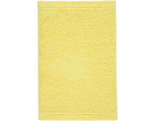 Cawö Gästetuch Lifestyle Uni 30x50 100 % Baumwolle, lemon