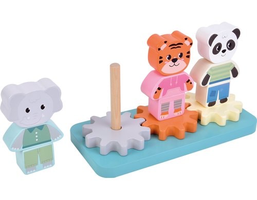 Stapelspiel mit Zahnrad Jungle Friends