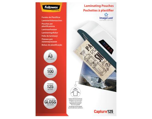 Fellowes Laminierfolien A3, 125 Mikron 100 Stück, 303x426mm