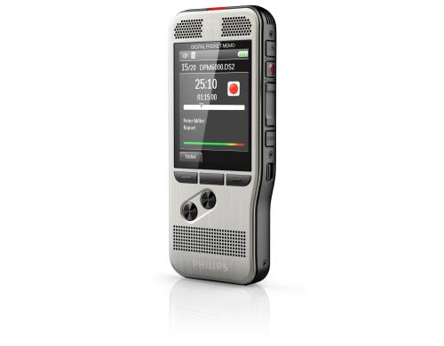 Philips Digital Pocket Memo 6000 digitales Diktiergerät, Drucktastensteuerun