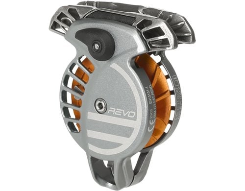WC Revo Belay Device Gunmetal/Tangerine