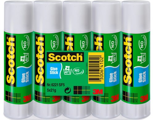 3M Scotch Klebestift permanent 5 Stifte, 21 g