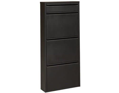 Kare Schuhschrank Caruso 3 plus 1 Schwarz