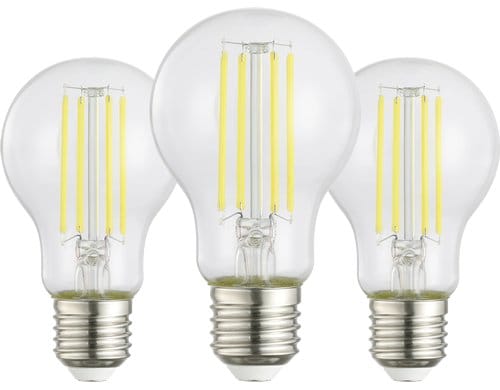 Eglo Leuchtmittel E27 3er Pack 7.2W, Warmweiss, 2700K, nicht dimmbar