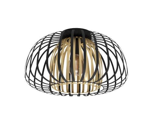 EGLO ENCINITOS Deckenleuchte schwarz/gold exkl. 1x E27 40W