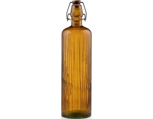 Bitz Glasflasche Kusintha Amber 1.2l 1 Stk., 8x34cm, Glas, Bügelverschluss