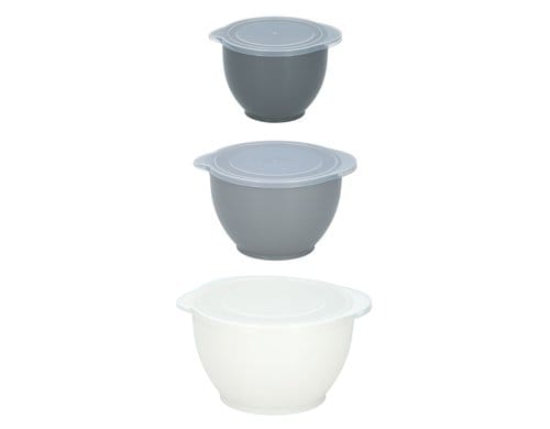 Alpina Schüsselset 6er Set, 1,2/2/3,4L Weiss, PP, SL