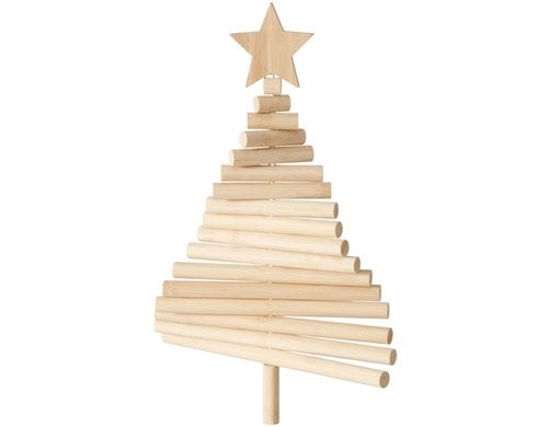 Boltze Dekoausteller Baum Nogan Bambus, 34x7x50.7cm