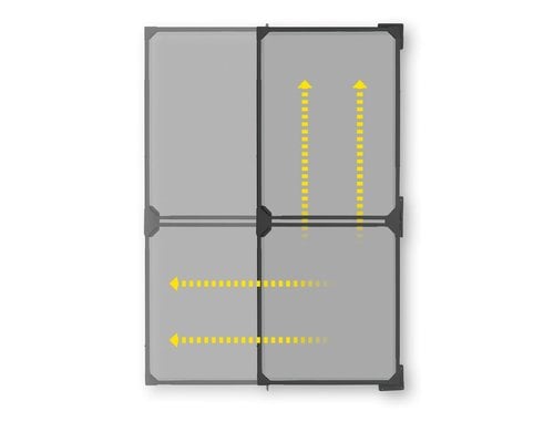 EASYmaxx Moskitonetz Magic Fit 115x270cm anthrazit