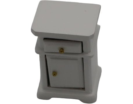 Bottsa Mini-Figur Nachttisch weiss 4 x 3.5 x 6 cm