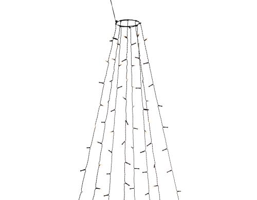 Konstsmide Baummantel LED, 8x50 LED, Out Bernsteinfarben, 200 glimmend