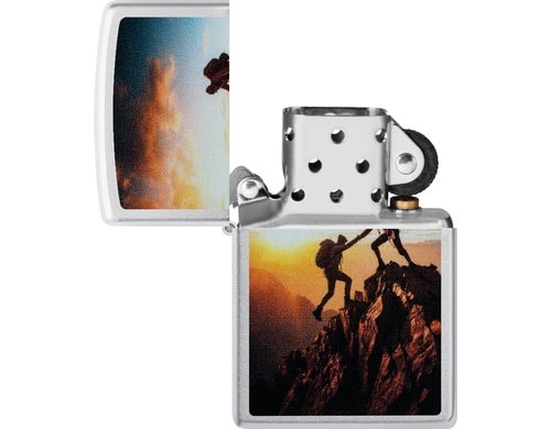 205 Mountain Climbing Design Zippo bergsteigen
