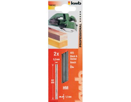 kwb HM Wendemesser H 83 Hobelmesser 82 mm