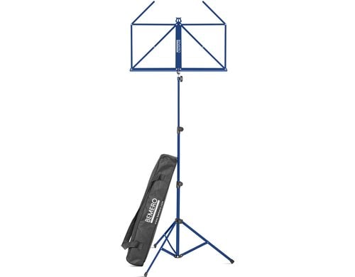 Bemero MSS-8090BL Notenständer leicht, faltbar, inkl. Tragetasche, blau