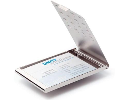 Durable Visitenkartenetui Chrome Für 15 Visitenkarten