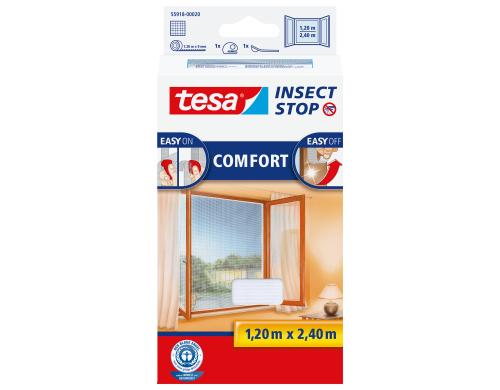 Tesa Insect Stop Comfort Fenster weiss Grösse: 1.2m x 2.4m,