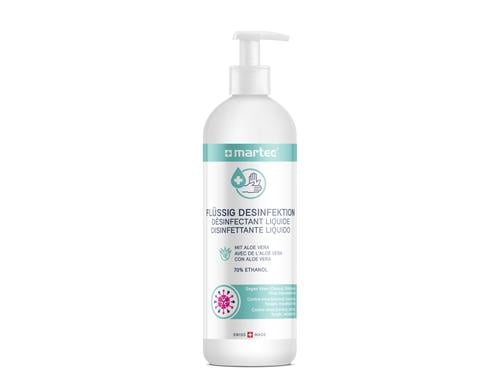 Flüssig Desinfektion mit Aloe Spender 500 ml