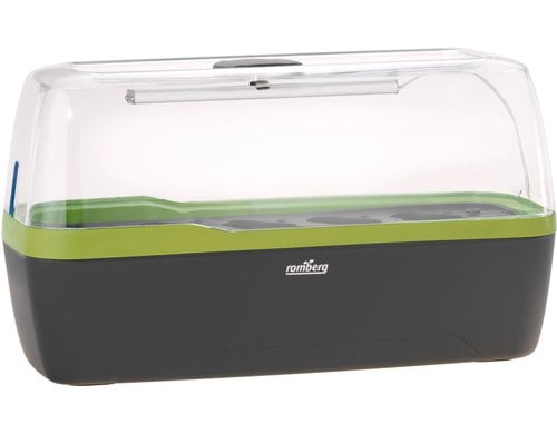 BoQube L PLUS LED anthrazit-sommergrün 41x17x23cm, sehr stabil + LED