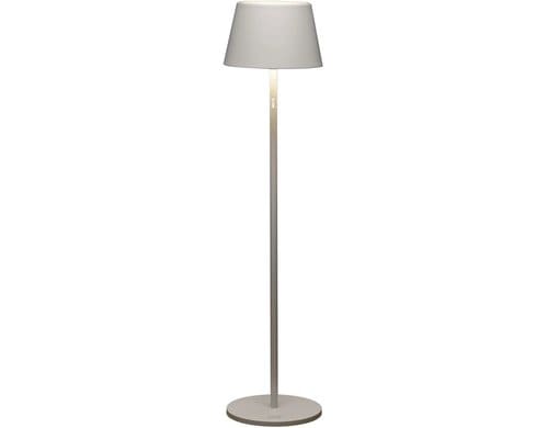 Konstsmide USB-Stehleuchte Pomezia Weiss LED ww/RGB Akku/Trafo, Dimmbar / IP54