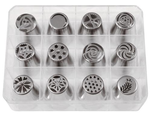 Paderno Spritztüllen 12er Set 12 verschiedene Formen