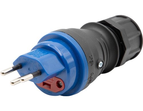 Brennenstuhl Stecker CH Typ 13 schwarz IP55 10A Pl T13 Fus 10A IP55