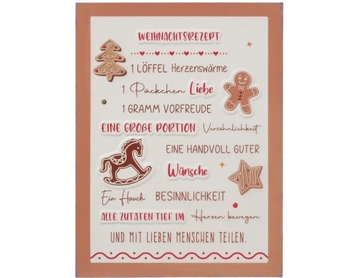 Boltze Dekoschild Ginger Metall, 23x30.5cm