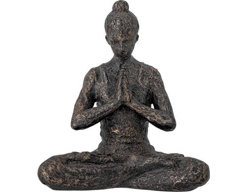 Bloomingville Dekofigur Buddha Miiral Harz, 12.5x13.7x7 cm (LxHxB)