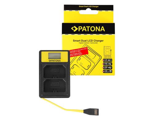PATONA Smart Dual LCD USB Ladegerät A7RM3 Für Sony NP-FZ100