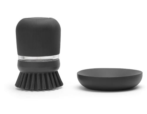 Brabantia Spülbürste mit Seifenspender dark grey, Kunststoff