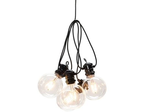Konstsmide Lichterkette Globe Change klar 10x LED bernstein, inkl. Netzstecker IP55