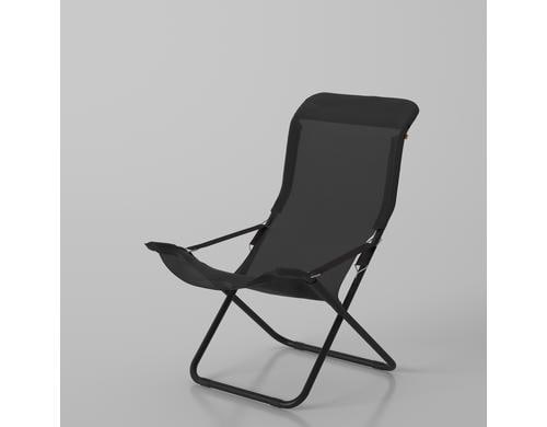 FIAM Relaxsessel Fiesta 127TX Schwarz mit Metall