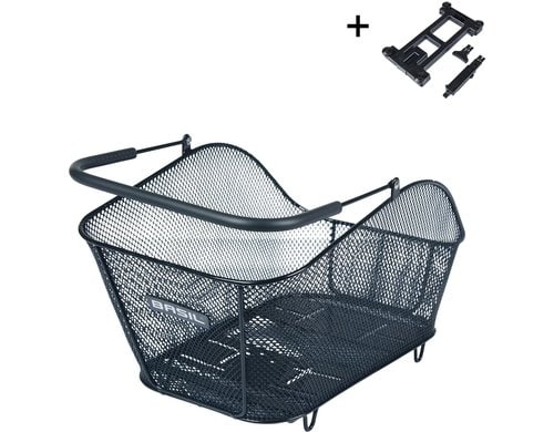 Basil Icon M MultiSystem NX schwarz Gepäckträgerkorb, 23 L