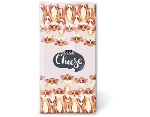 Paper + Design Taschentuch Say Cheese 21.5x22cm, 10 Stück. 4-lagig FSC