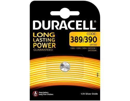 DURACELL Knopfbatterie Specialty 389/390 1.5 Volt, 1 Stück, V389,V390,SR54,SR1130