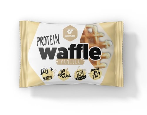 GoFitness Nutrition Protein Waffle, Einzel Vanilla, 1x50g