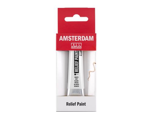 Amsterdam Acrylfarbe Reliefpaint 20ml, Farbe Weiss