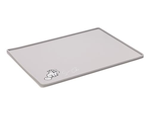 Simons Cat Napfunterlage Hellgrau 40x30x1cm