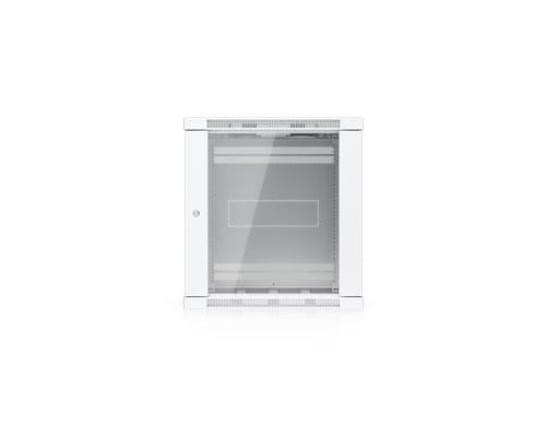 Ubiquiti Wandschrank 12HE 600mm tief, Glas mit Lüfter