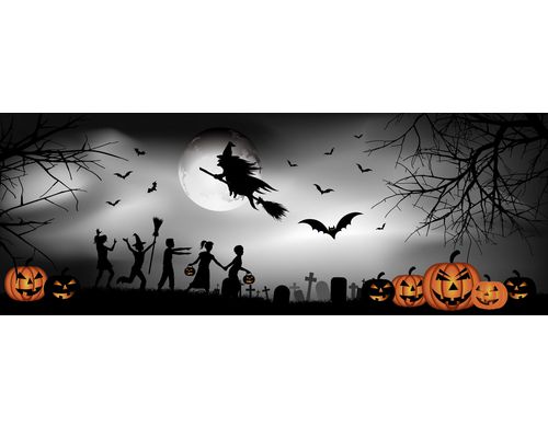 URSUS Tischlicht Halloween 102 D: 8 cm / H 10 cm, 115 g/m2