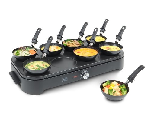 FRITEL Gourmet Wok und Pfannkuchen ALU/Kunststoff Schwarz 1500 W