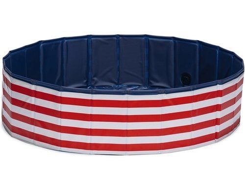 Beeztees Swimmingpool Doggy Dip. Gr.S Rot/Weiss 80cm