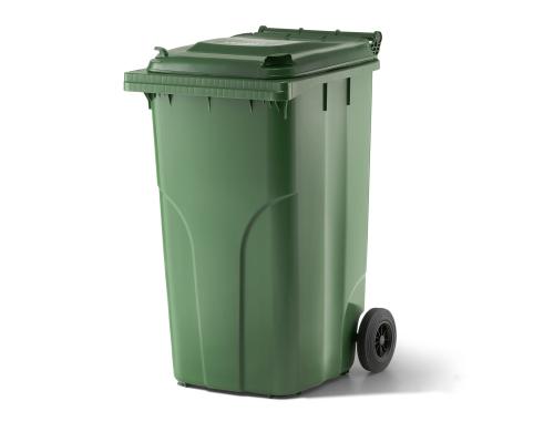 Verwo Kunststoffcontainer 240l Grün, mit Deckel