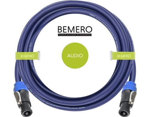 Bemero BSC3333-1000BL SpeakON Kabel 10m Lautsprecherkabel 4x2.5mm2, schwarz
