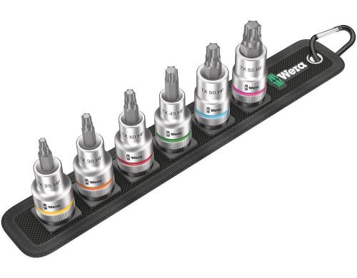 Wera Belt C 3 TORX HF Zyklop Bitnuss-Satz 6-teilig, TORX, m.Haltefunktion, 1/2