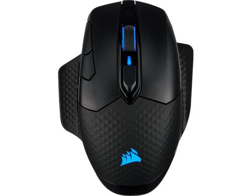 Corsair Dark Core RGB Pro schwarz wireless, 18000 dpi