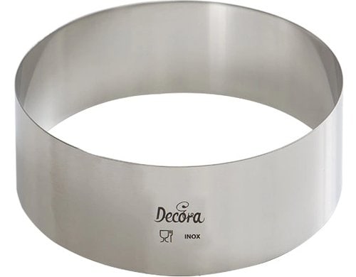 Decora Edelstahl Backring 12cm x 4.5cm