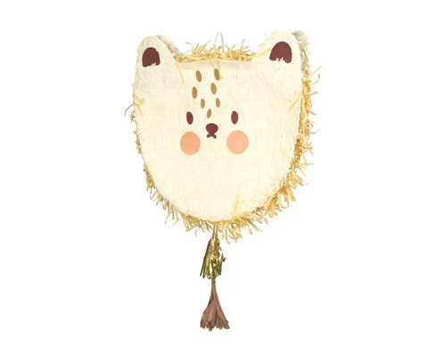 Partydeco Pinata Löwenkopf 48 x 48 x 10 cm, beige, 1 Stk
