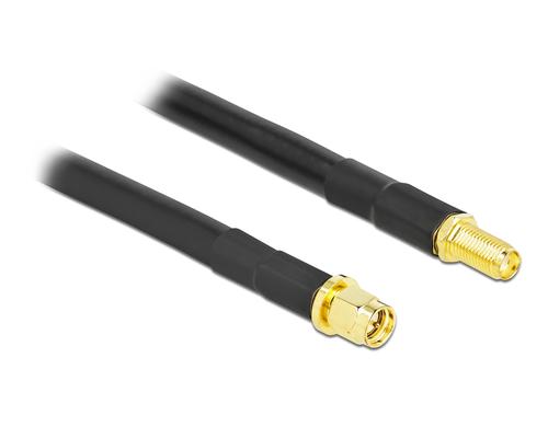 Delock LTE-Antennenkabel, 0.31dB/m SMA Stecker - SMA Buchse, CFD300, 7.5m